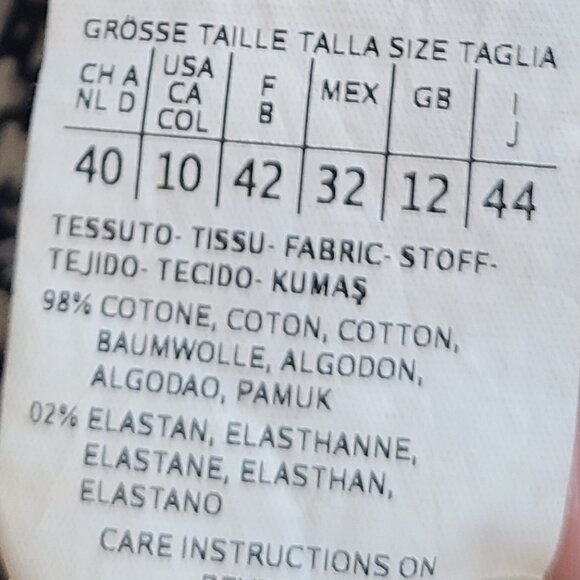 WEEKEND MAXMARA CAPRI FLARE FITW19 STRETCH COTTON DRESS PANTS CROPPED sz US 10 - Picture 8 of 8